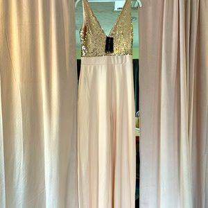 New Look ASOS Pink Sequin Jumpsuit NWT 6